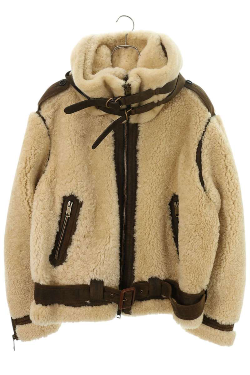 Burberry 4549016 Aviator Boa Bomber Jacket Size 52