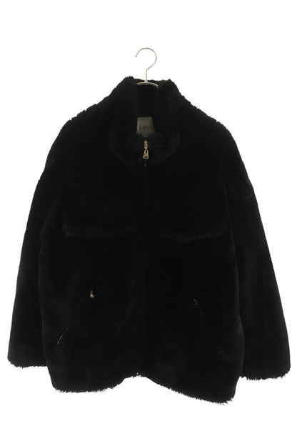 CULLNI Eco-Fur Zip-Up Jacket Black Size 1