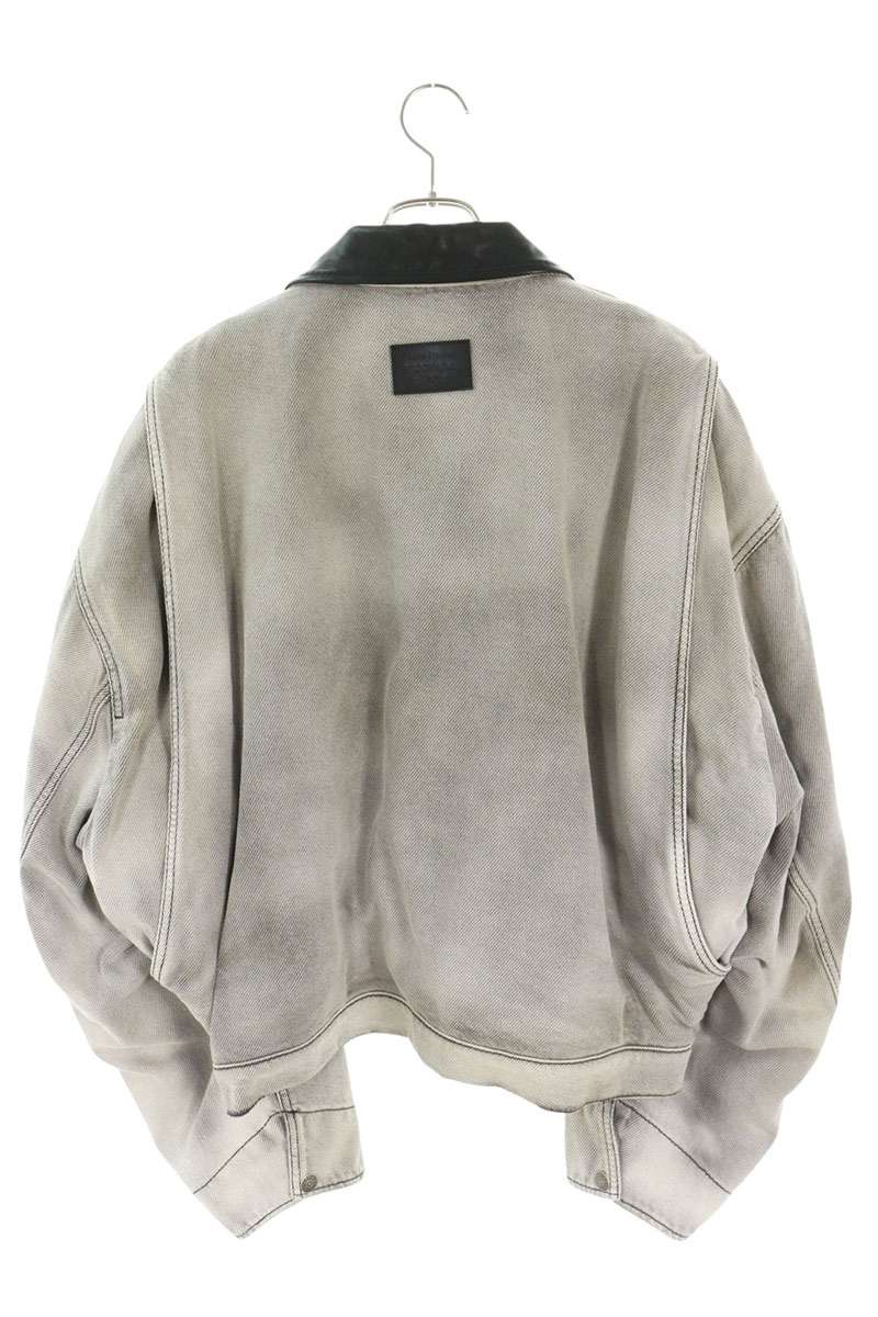 ACNE STUDIOS SS26 Leather Panel Denim Bomber Multi Size 48