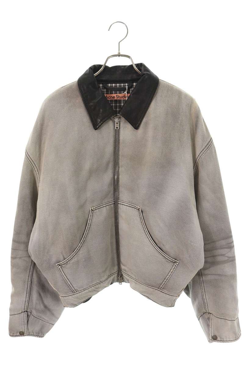 ACNE STUDIOS 26SS Leather Panel Denim Jacket Multi Size 48