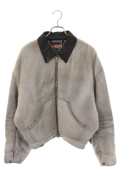 ACNE STUDIOS 26SS Leather Panel Denim Jacket Multi Size 48