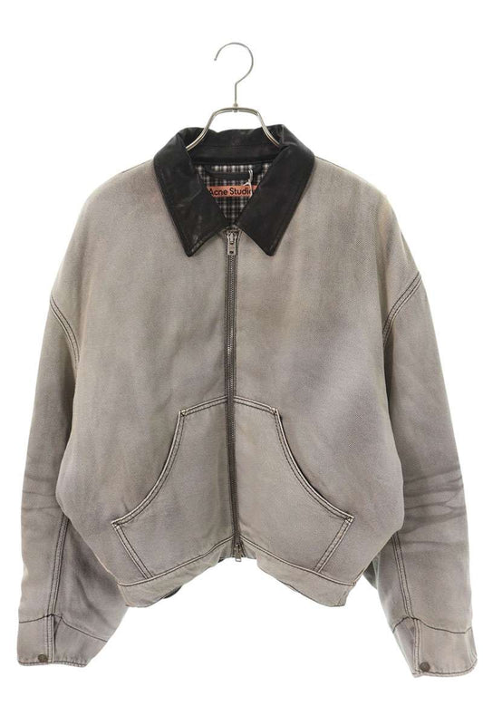 ACNE STUDIOS 26SS Leather Panel Denim Jacket Multi Size 48