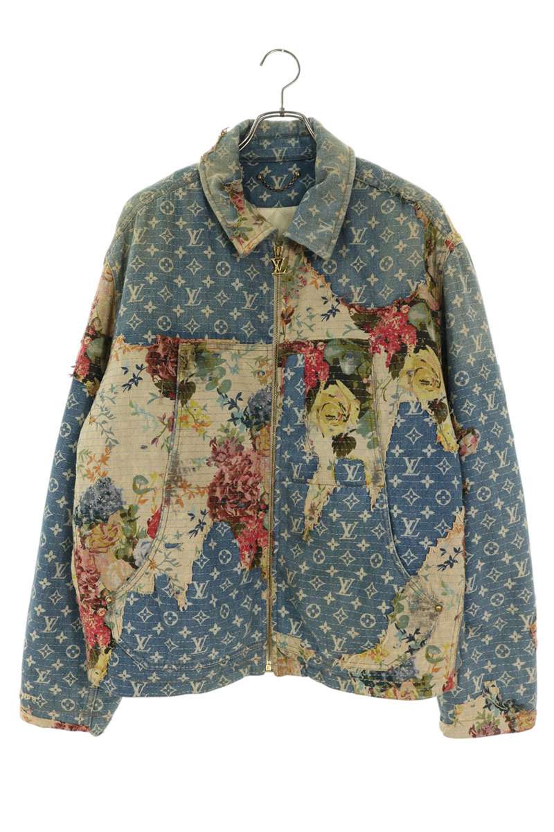 LOUISVUITTON 22AW Destroyed Workwear Denim Jacket Size 48