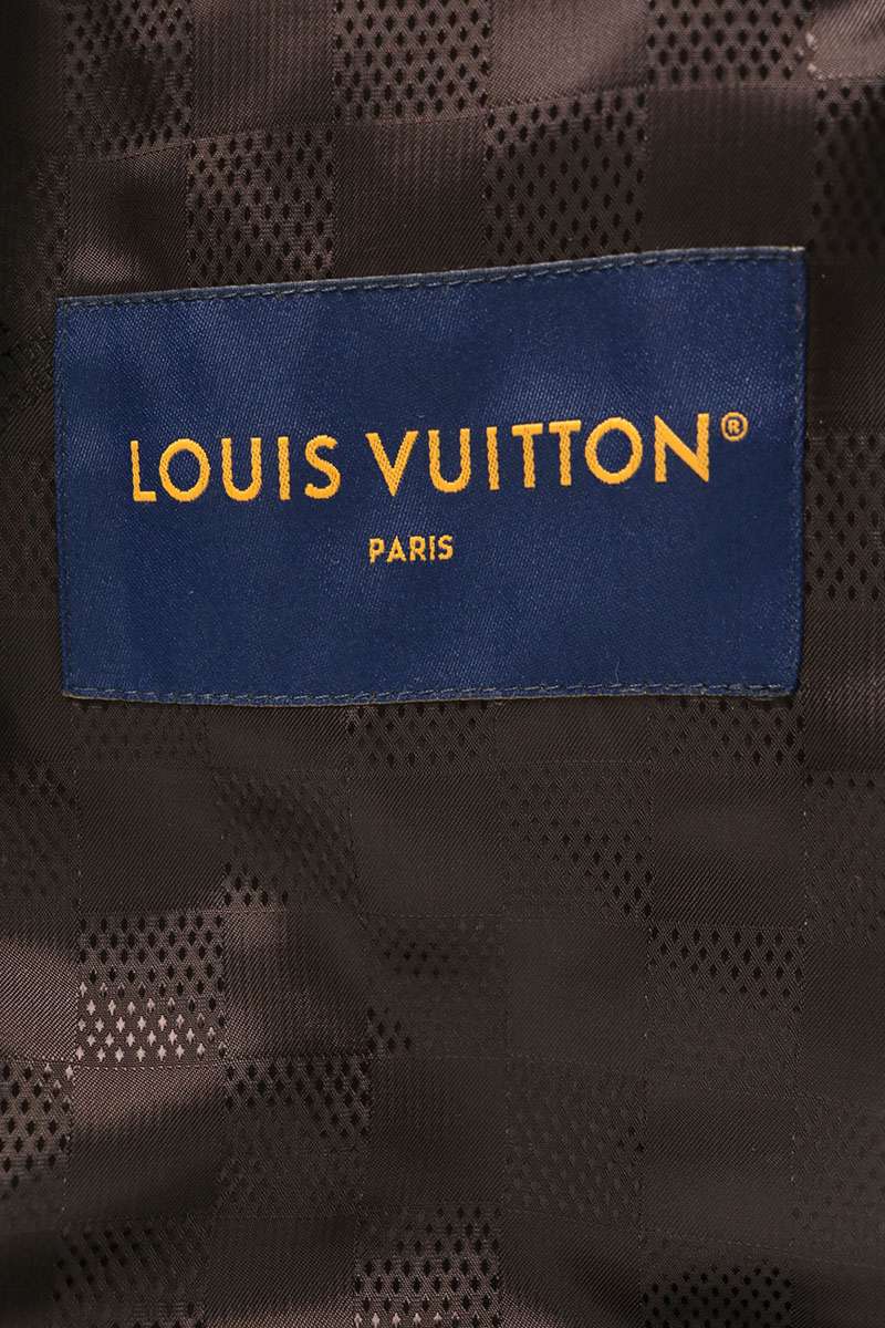 LOUISVUITTON 25AW Damier Mink Fur Zip Jacket Size 60
