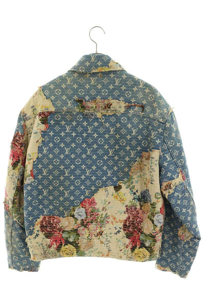 LOUISVUITTON Destroyed Workwear Denim Jacket Size 46