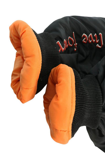 VETEMENTS Hooded MA-1 Bomber Jacket Black Size XS