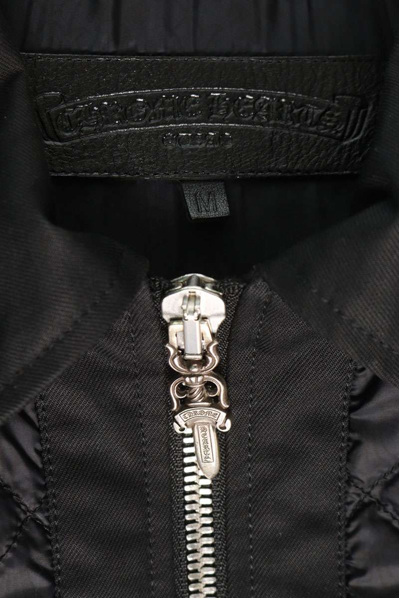 Chrome Hearts Chomper Patch Quilted Jacket Size M