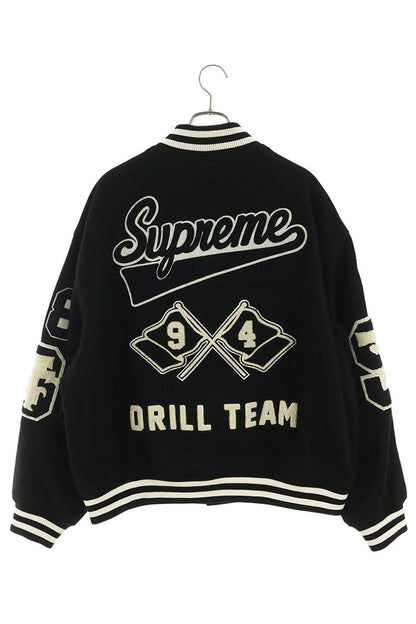 SUPREME 25AW Drill Team Varsity Jacket Black Size XL