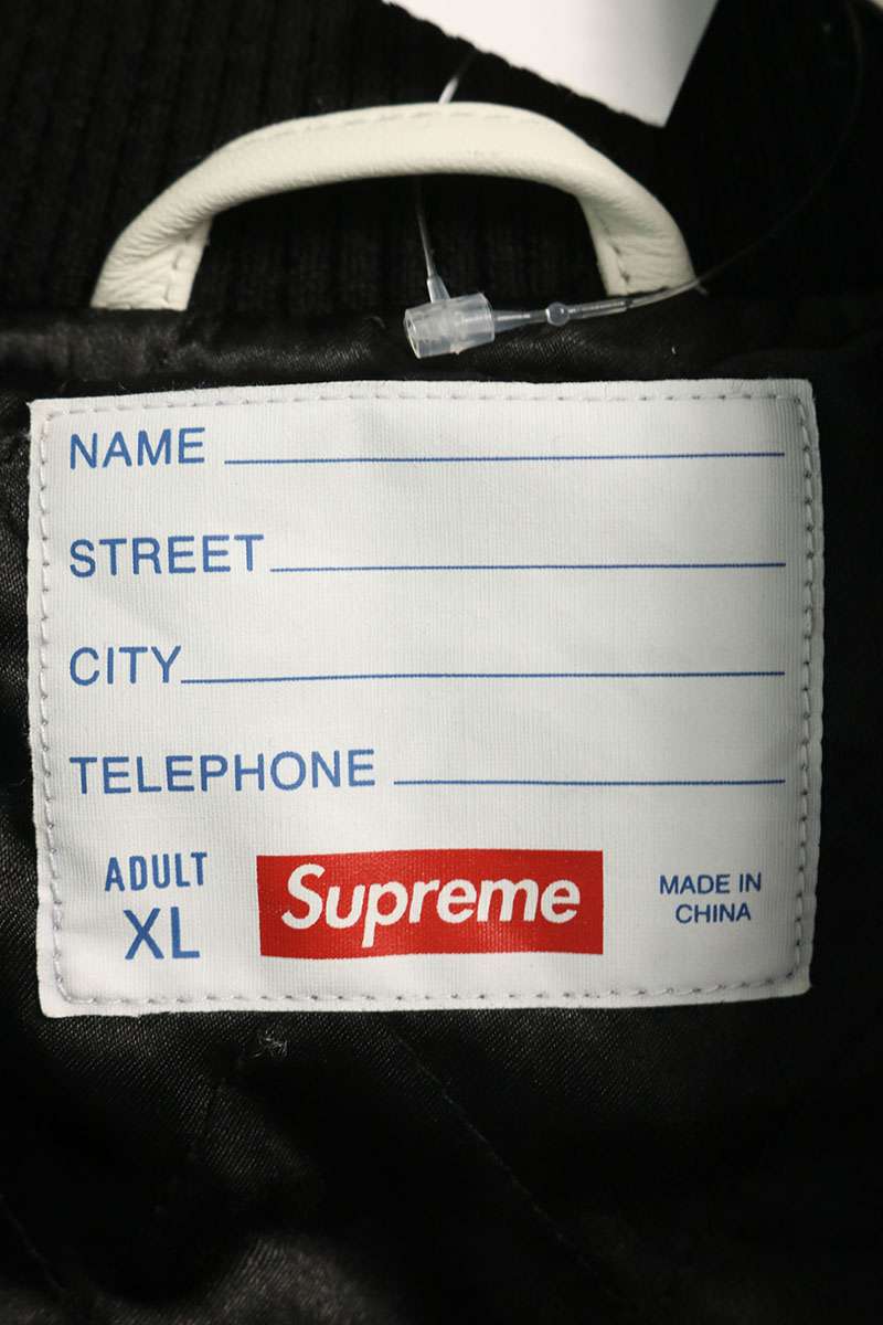 SUPREME 25AW Drill Team Varsity Jacket Black Size XL
