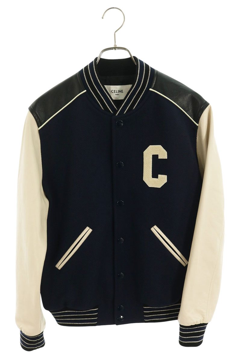 CELINE 2V56D896C Logo Patch Classic Teddy Jacket Size 44