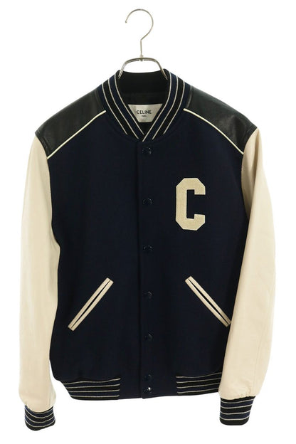 CELINE 2V56D896C Logo Patch Classic Teddy Jacket Size 44