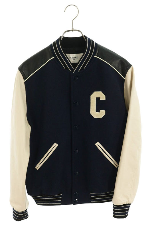 CELINE 2V56D896C Logo Patch Classic Teddy Jacket Size 44