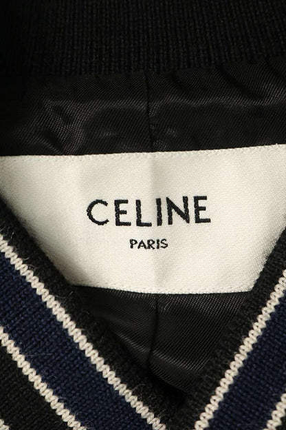 CELINE 2V56D896C Logo Patch Classic Teddy Jacket Size 44