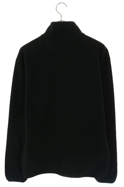 STUSSY Half-Zip Fleece Pullover Black Blouson Size L