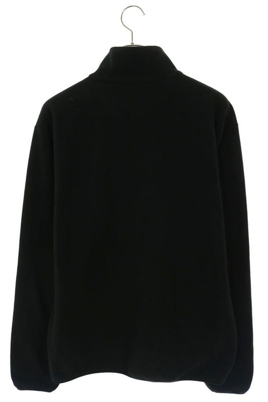 STUSSY Half-Zip Fleece Pullover Black Blouson Size L