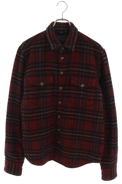 Chrome Hearts CPO JACKET Quilted Plaid Wool Jacket Size M
