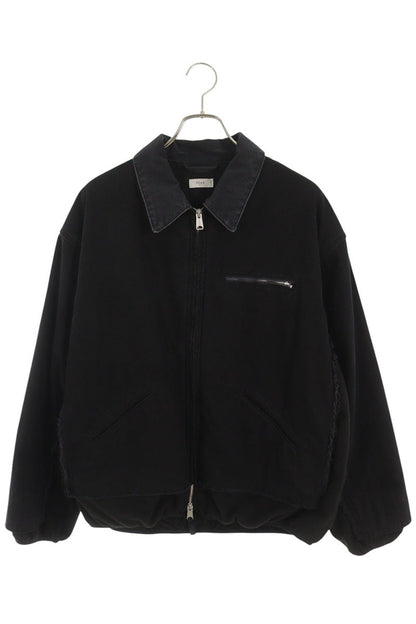YOKE 26SS Fleece Panel Zip Work Jacket Black Size 3