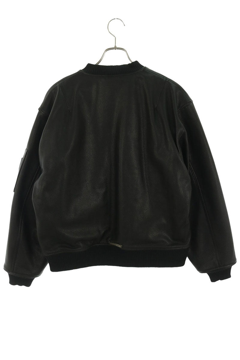 Chrome Hearts ON TARGET CH Logo Patch Leather Bomber Size S