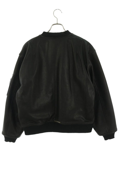 Chrome Hearts ON TARGET CH Logo Patch Leather Bomber Size S