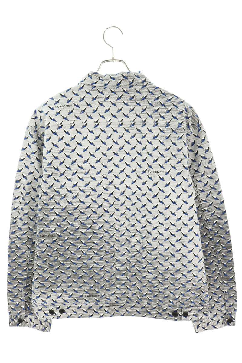 SUPREME 19SS Diamond Plate Work Jacket Gray Size XL