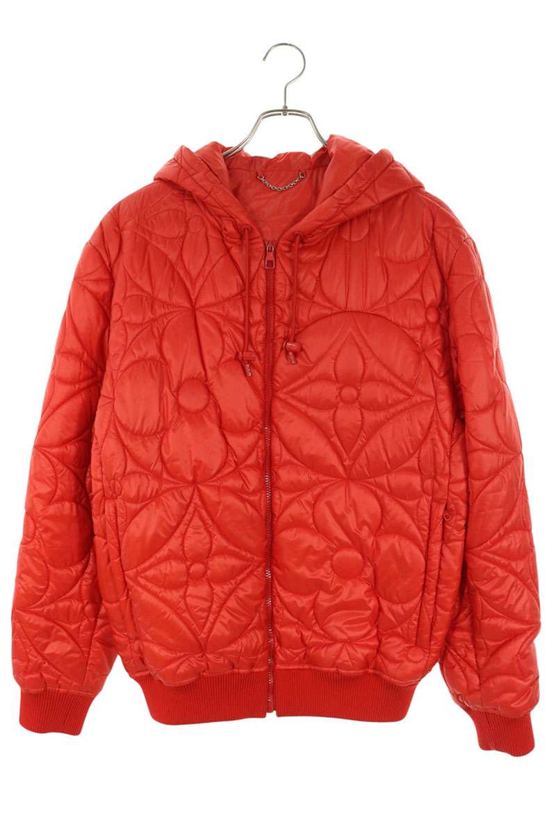 LOUISVUITTON 21AW Monogram Flower Quilted Jacket Size 50
