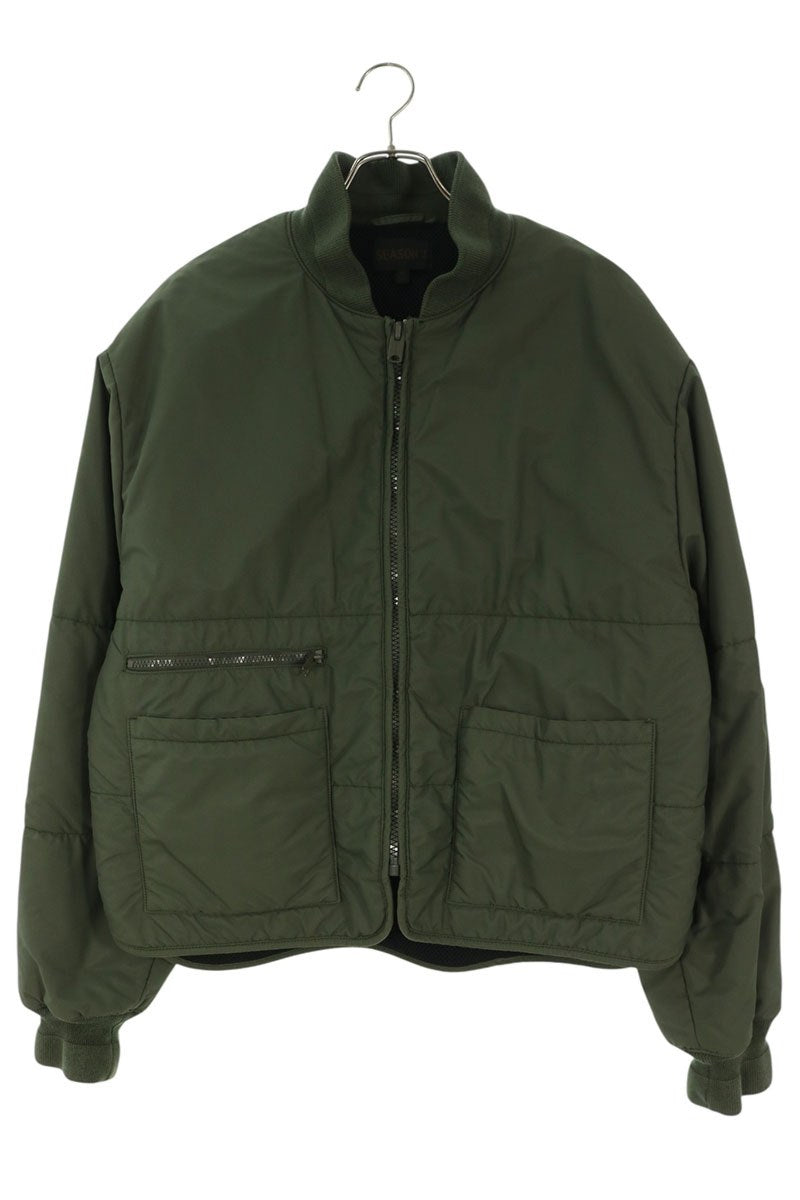 YEEZY SEASON3 Green Puffer Bomber Jacket Size M
