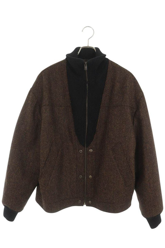 Maison Margiela 26AW Paneled High-Neck Jacket Brown Size 46