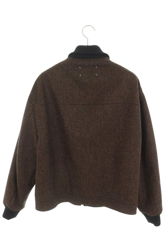 Maison Margiela 26AW Paneled High-Neck Jacket Brown Size 46