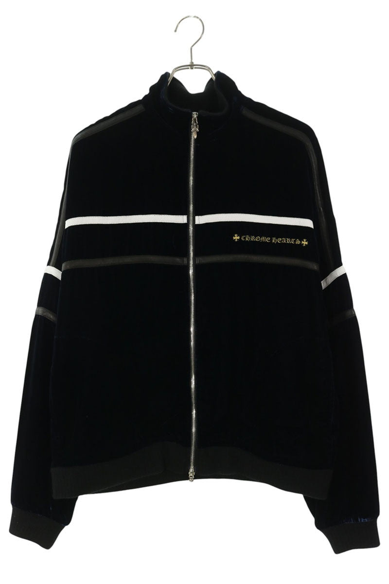 Chrome Hearts Velvet Logo Embroidered Track Jacket Size M