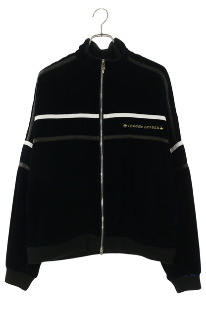 Chrome Hearts Velvet Logo Embroidered Track Jacket Size M