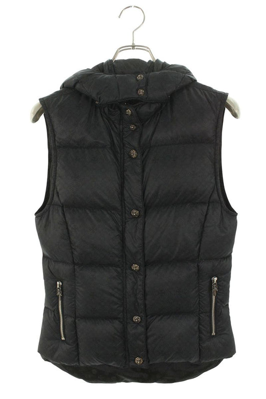 Chrome Hearts STIFF CH Plus Print Hooded Down Vest Size S