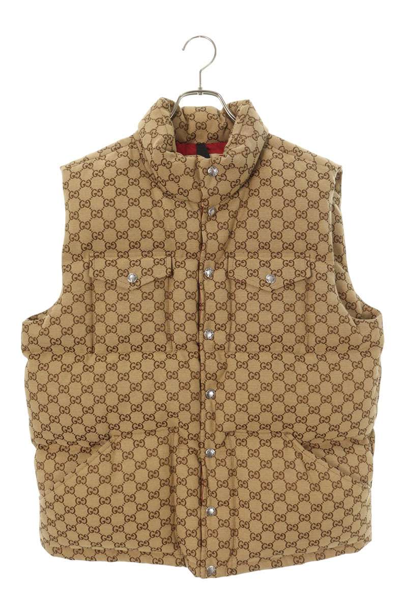THE NORTH FACE x GUCCI x TNF GG Monogram Down Vest Beige Size M