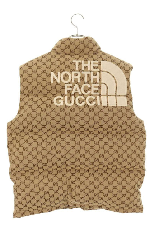 THE NORTH FACE x GUCCI x TNF GG Monogram Down Vest Beige Size M