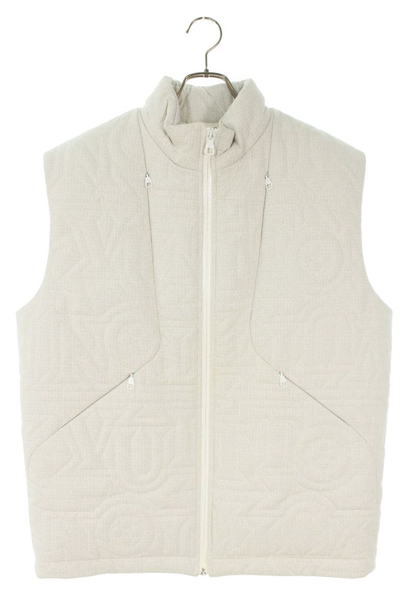LOUISVUITTON Quilted Snow Down Vest White Size S