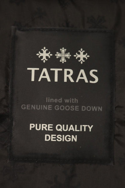 TATRAS Zip-Up Down Vest Removable Hood Gray Size L