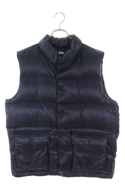 SEQUEL 25AW Logo Embroidered Down Vest Blue Size L
