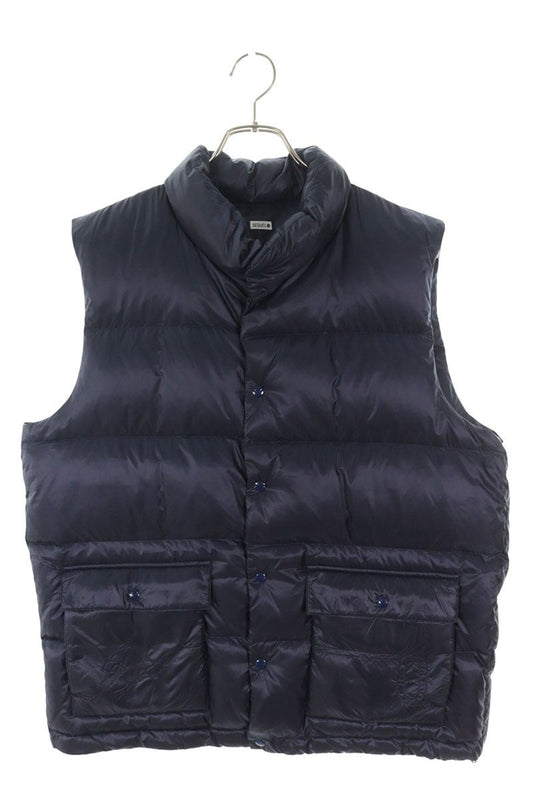 SEQUEL 25AW Logo Embroidered Down Vest Blue Size L
