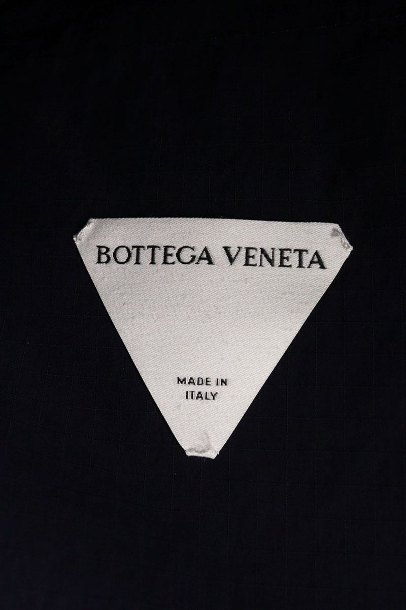 BOTTEGA VENETA Tech Nylon Intrecciato Down Vest Blue Size S