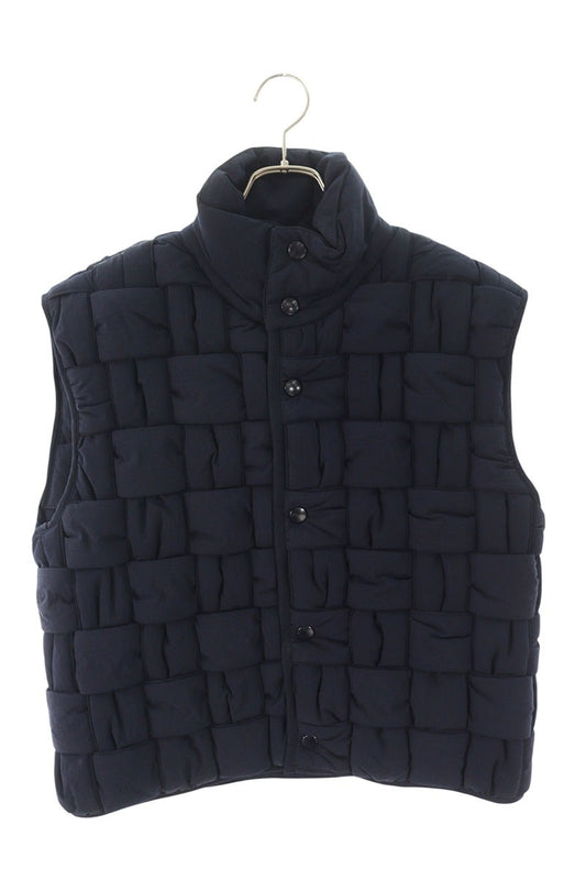 BOTTEGA VENETA Intrecciato Nylon Down Vest Navy Size XS