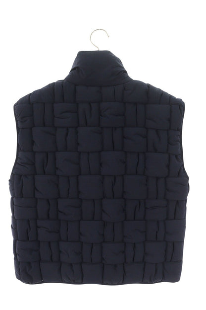 BOTTEGA VENETA Intrecciato Nylon Down Vest Navy Size XS