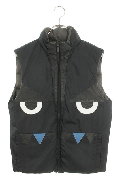 Fendi Down Vest Green x Black Size 46