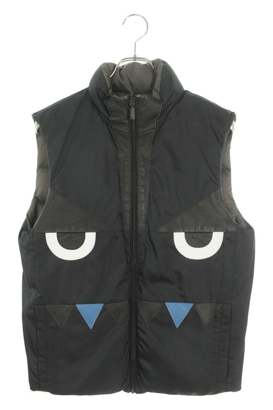 Fendi Down Vest Green x Black Size 46