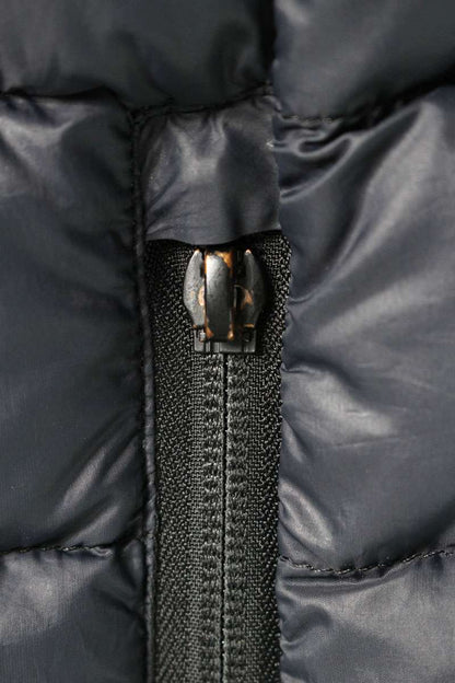 Chrome Hearts Dagger Zip Nylon Down Vest Navy Size S