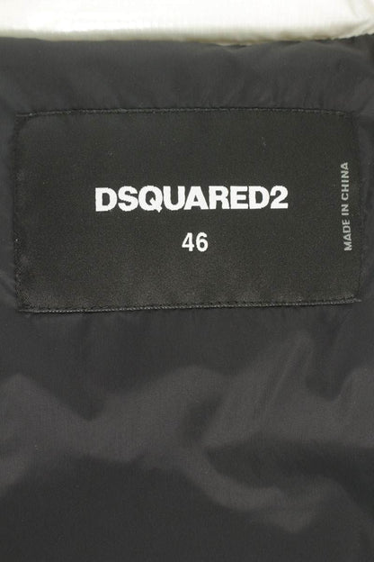 DSQUARED2 23AW Logo Patch Nylon Down Vest White Size S
