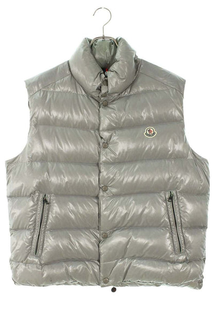 Moncler Logo Patchwork Down Vest Gray Size 5