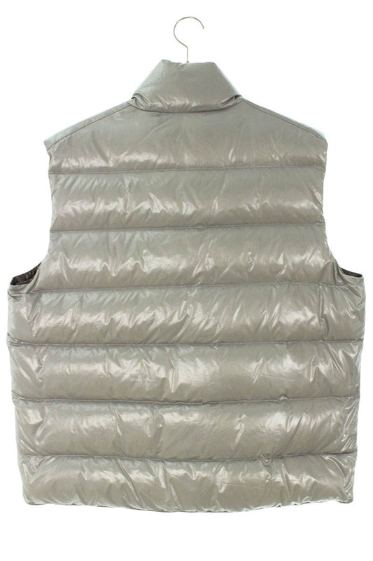 Moncler Logo Patchwork Down Vest Gray Size 5