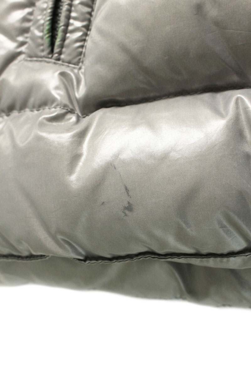 Moncler Logo Patchwork Down Vest Gray Size 5