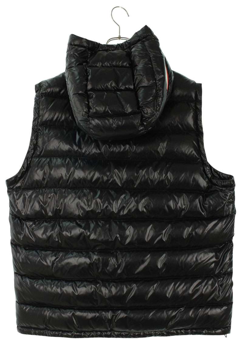 Moncler Hooded Down Vest Black Size 6