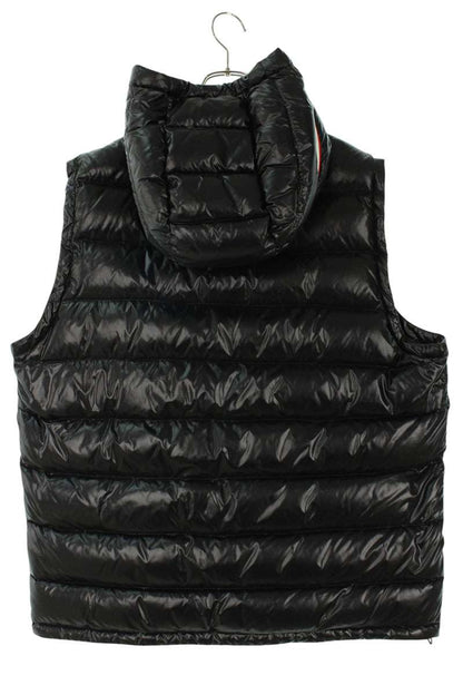 Moncler Hooded Down Vest Black Size 6