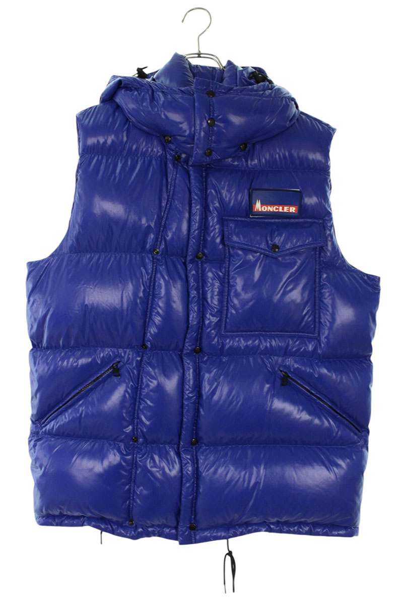 Moncler Genius x Fragment Design Logo Patchwork Down Vest Blue Size 3